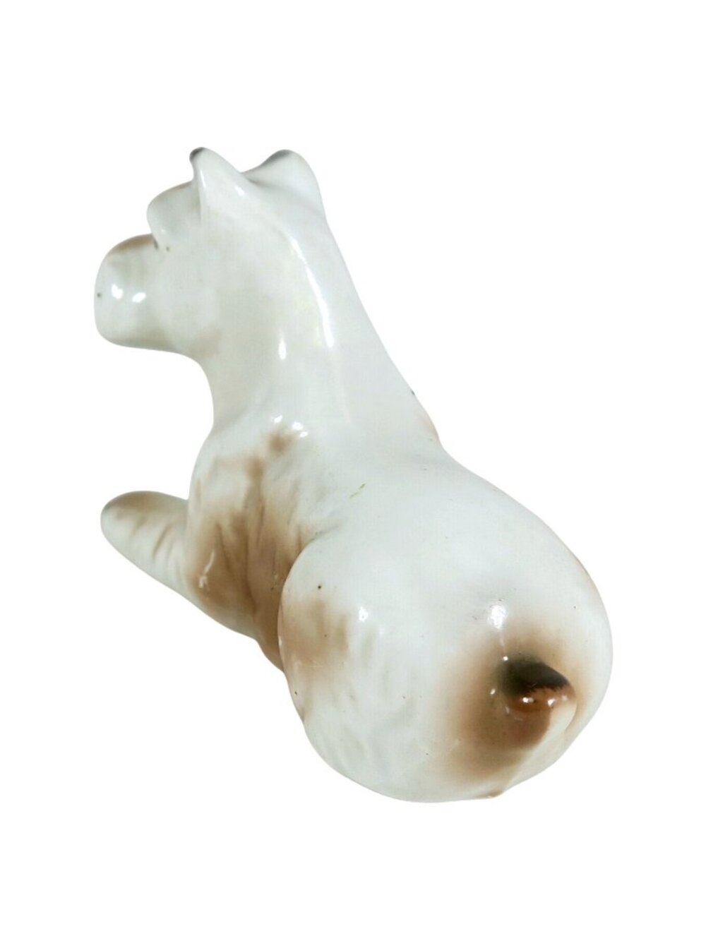 Vintage Japan Porcelain Schnauzer Figurine - 2" x 3.5" Hand‑Painted Dog - Picture 4 of 6